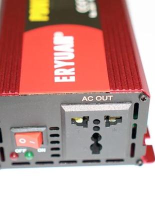 Преобразователь напряжения инвертор eryuan 2600w lcd dc/ac 12v-220v с чистой синусоидой и вольтметром6 фото