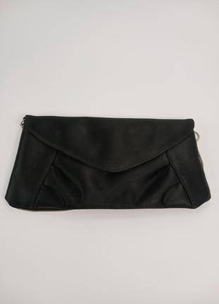 Клатч атласный черный accessorize