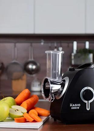 Мясорубка металлическая magio mg-270 2200 вт, мясорубка професиональна, мясорубка ri-581 для дома