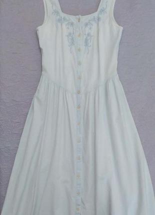 Сарафан, вінтаж, від st. michael, вишивка, котон