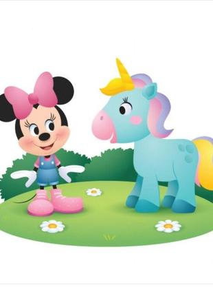 Минни и единорог лили в поисках радуги. disney малышка. мои первые сказки