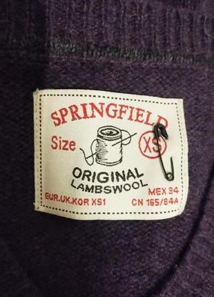 Springfield, комфортный качественный шерстяной пуловер испанского бренда