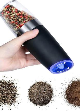 Млин електричний для спецій, від батарейок, spice bottle electronic / подрібнювач для солі та перцю / перечниця
