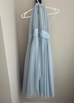 Голубое коктейльное платье, oasis, р. 14, или l
