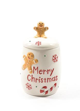 Керамічна банка merry christmas jar 1600ml