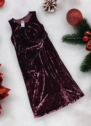 Брендовое нарядное бархатное платье george этикетка
