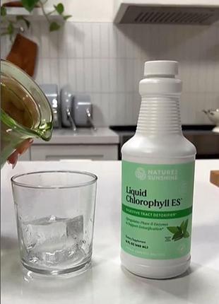 Хлорофилл жидкий chlorophyll liquid  476 мл 95 порций на 48 дней