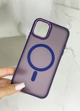 Чохол/чехол для айфон11,12,12pro,14,15,15pro max/iphone/темно-фіолетовий