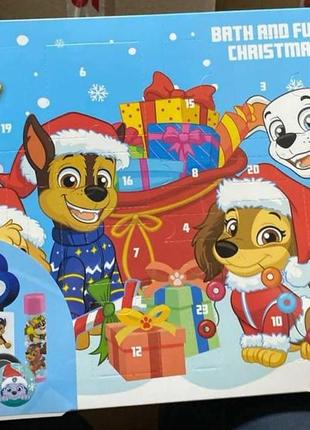 Адвент nickelodeon paw patrol bath & fun advent calendar