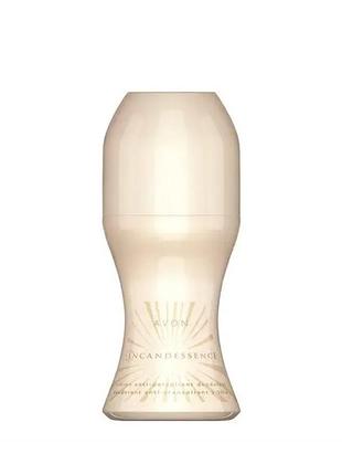Дезодорант парфумований з кульковим аплікатором incandessence avon, 50ml