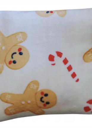 Плед pepco christmas blanket gingerbread man