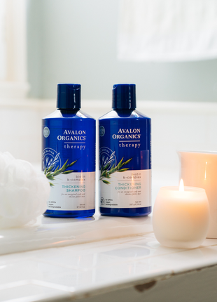 Набор avalon organics, шампунь  и кондиционер для густоты волос, с b-комплексом и биотином