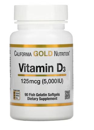 Вітамін d3 5000 мо 90 капсул від california gold nutrition