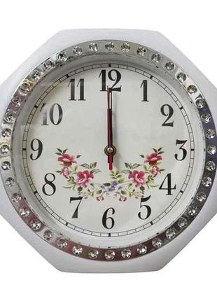 Годинник настінний 8631h 26*26см білий тм quartz