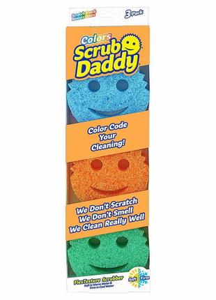 Набор губкок scrub daddy colors 3 штуки