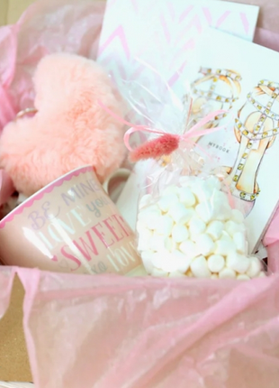 Подарочный набор розовый валентин