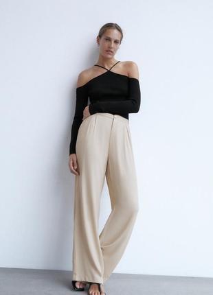 Кофта джемпер лонг рубчик zara