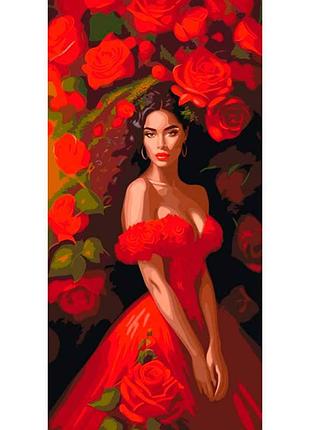 Набір для розпису "спокуса в червоному" 40*80 см