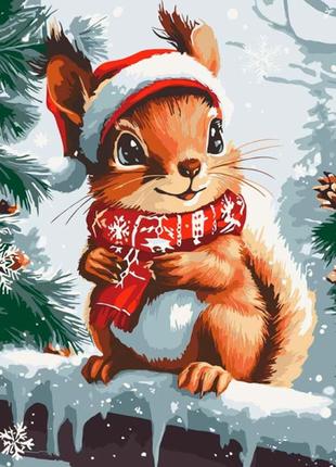 Набір для розпису "зимова білка" 40*50 см