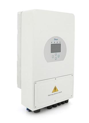 Гибридний инвертор (hybrid) deye sun-6k-sg03lp1-eu wi-fi, 6квт, однофазный, (мррт 125-425/ 120а/ dc48в
