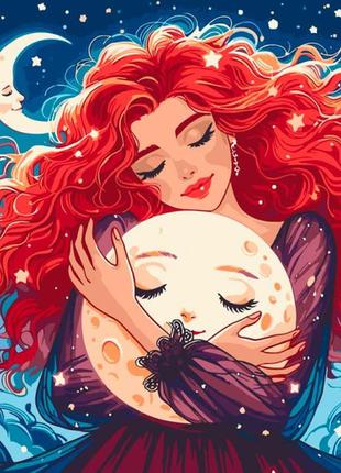 Набір для розпису "обійми з місяцем" 40*50 см