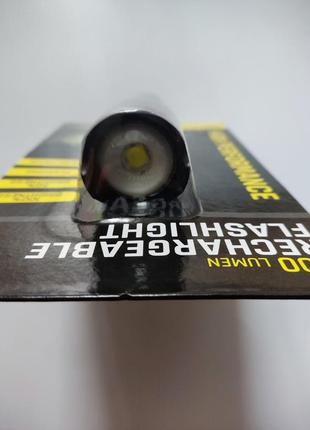 Акумуляторний якісний, металевий, поліцейський led ліхтарик 800 люмен з польщі3 фото