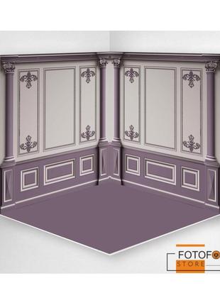 3d вініловий кутовий фотофон violet classic interior