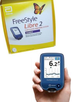 Рідер (reader) freestyle libre 2 (фрістайл лібре 2)  другого покоління в mmol/l (м/моль)