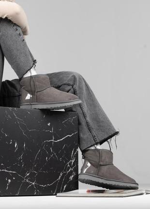 Угги жіночі преміум якість ugg mini grey lacquer