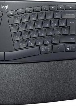 Клавіатура бездротова logitech ergo k860 bluetooth/wireless ua black (920-010108)