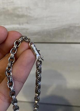 Браслет chrome hearts paper chain bracelet ( оригінал) хром хартс6 фото