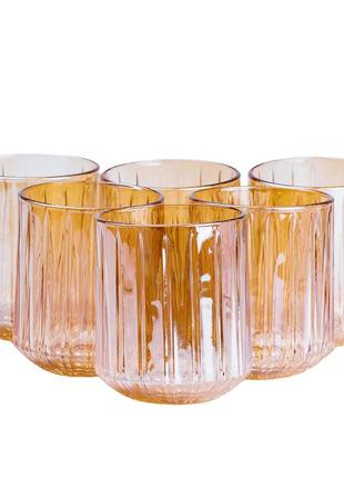 Склянки 315 (мл) набір склянок 6 шт для напоїв скляні 95 (мм)