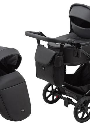 Коляска 2 в 1 bair ultra eco u-36 черный