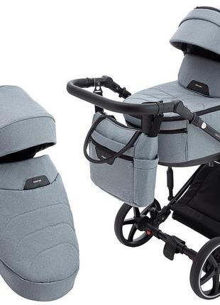 Коляска 2 в 1 adamex ziko tip tk-60 тёмно-серый