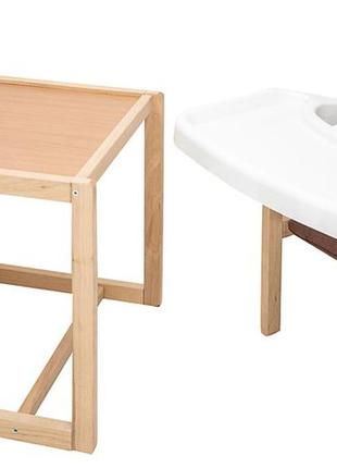 Стульчик-трансформер babyroom пеппи-230 eko капучино/шоколад (ежик, сердца)