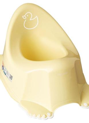Горшок с антискользящим покрытием tega duck anti-slip potty dk-001-132 light yellow (желтый)