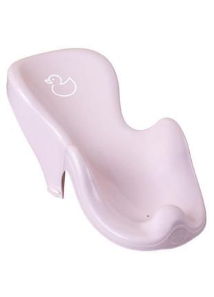 Гірка для купання tega duck anti-slip baby bath seat dk-003-130 light pink (рожевий)