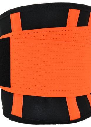 Пояс компресійний madmax mfa-277 slimming belt black/neon orange m4 фото