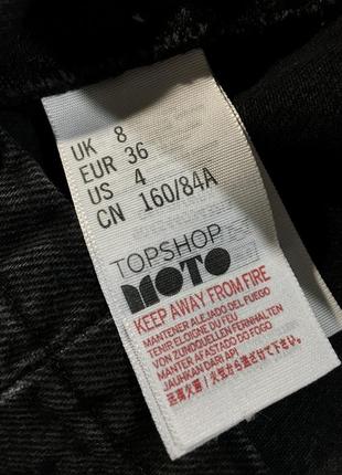 Джинсовий сарафан topshop moto bib pocket pinafore dress — s8 фото