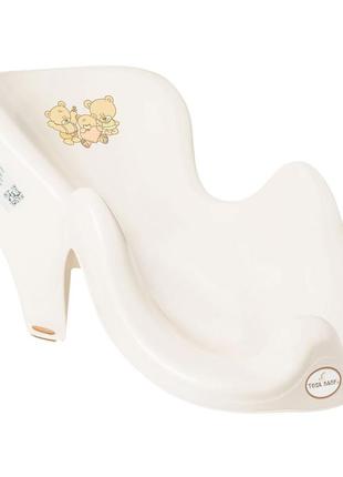 Гірка для купання tega teddy bear antislip bath seat ms-003 nowy-119 beige (бежевий)