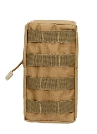 Утилитарная армейская вертикальная сумка тактическая поясная на пояс под бк код 9880