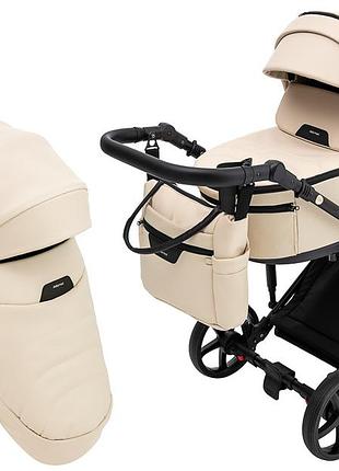 Коляска 2 в 1 adamex zico eco sa-8 бежевый