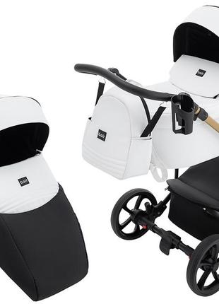 Коляска 2 в 1 bair onyx eco oe-02 белый