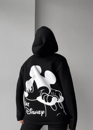 Спортивный костюм женский двойка ( кофта и штаны ) турецкая трехнитка с капюшоном  ри-49379 фото