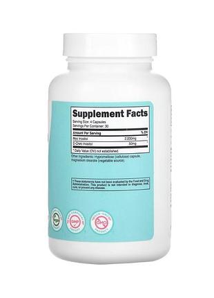 Nutricost, для женщин, мио и d-хиро инозитол, 120 капсул