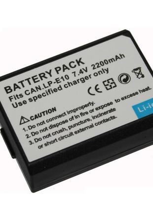Аккумулятор для фотоаппаратов canon 1500d, 2000d, 4000d - lp-e10 - 2200 ma