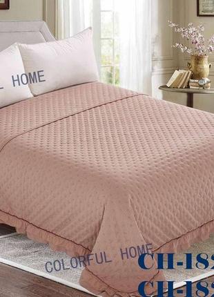 Покривало з рюшами 220*240см colorful home ( кольори в асортименті )