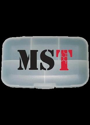 Таблетница mst pill box transporent прозрачная-белая