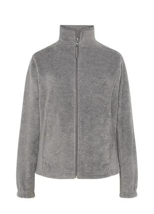Флісова кофта для жінок jhk,  polar fleece lady, без капюшона, темно-серый меланж батник, розмір s