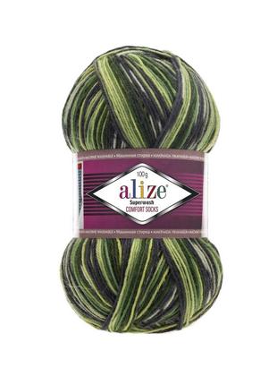 Пряжа alize superwash comfort 2696 ализе супервош 75% шерсть 25% полиамид